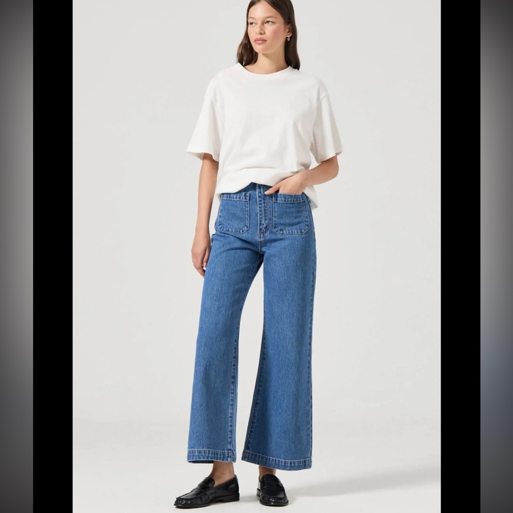 ROLLA’S Sailor Denim High Rise Wide Leg Jeans, size 26
